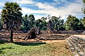 Neak Pean - one of the fountain from wich the water from the main basin is gushed into lateral ponds. 